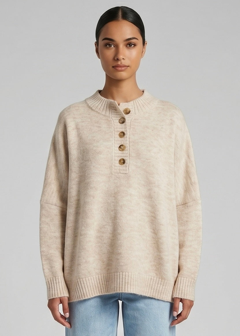 Melba Slouch Knit, Oatmeal