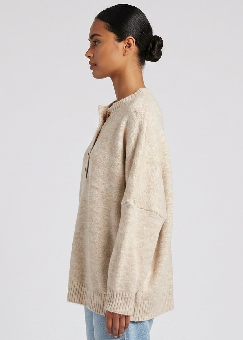 Melba Slouch Knit, Oatmeal