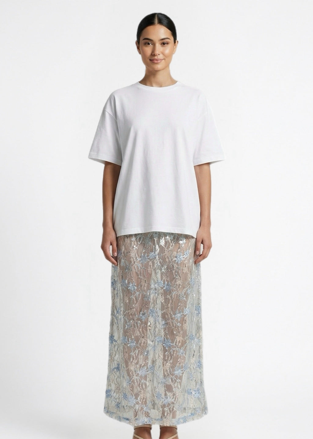 Sudo Sequin Skirt, Silver