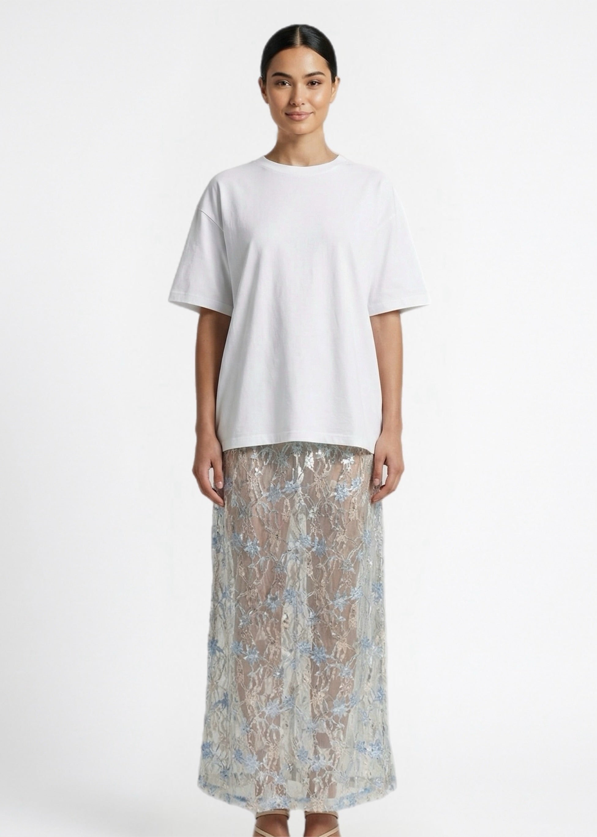 Sudo Sequin Skirt, Silver