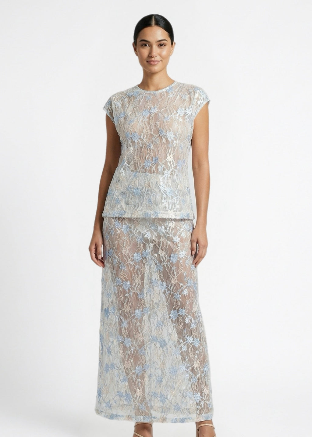 Sudo Sequin Skirt, Silver