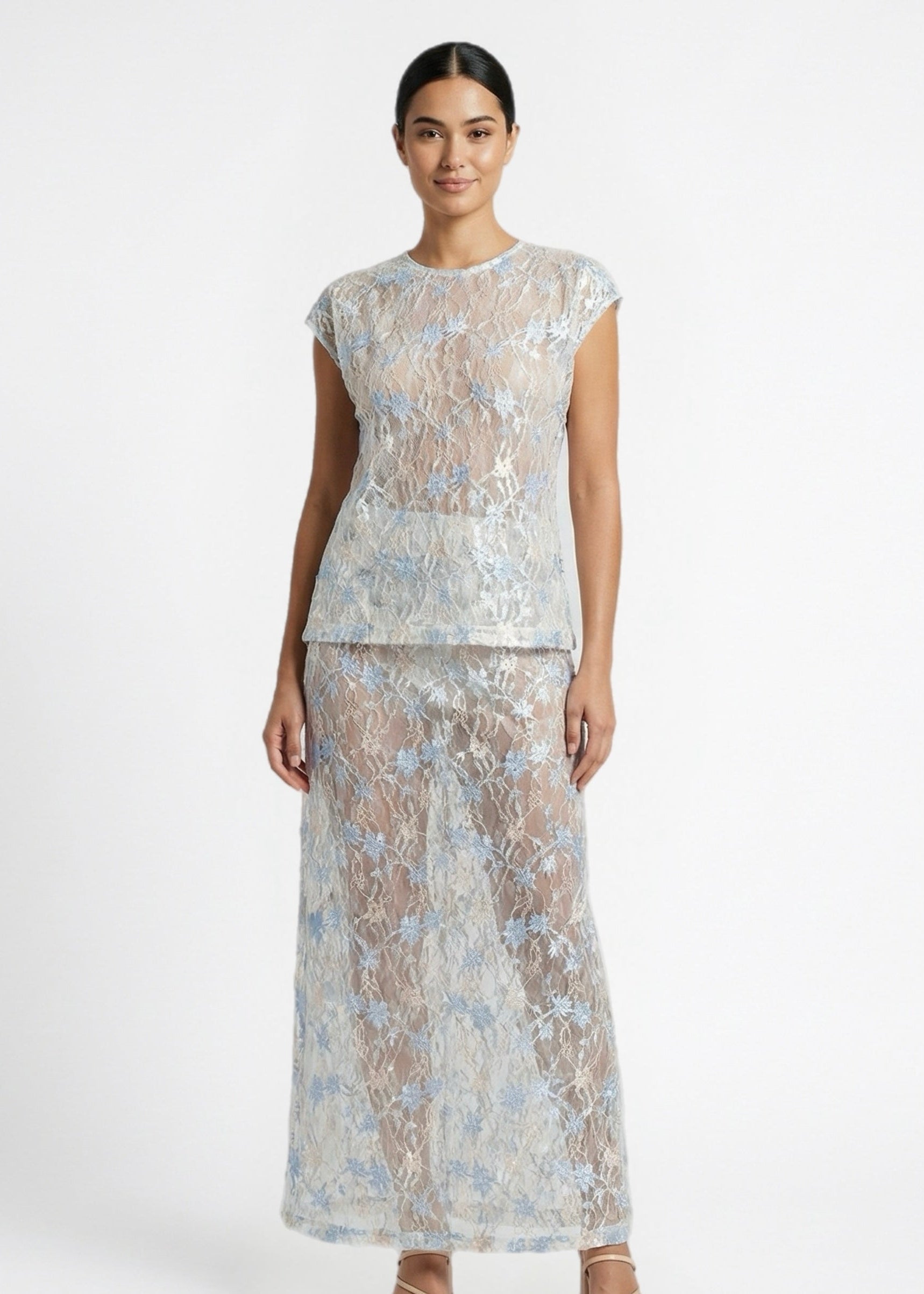 Sudo Sequin Skirt, Silver