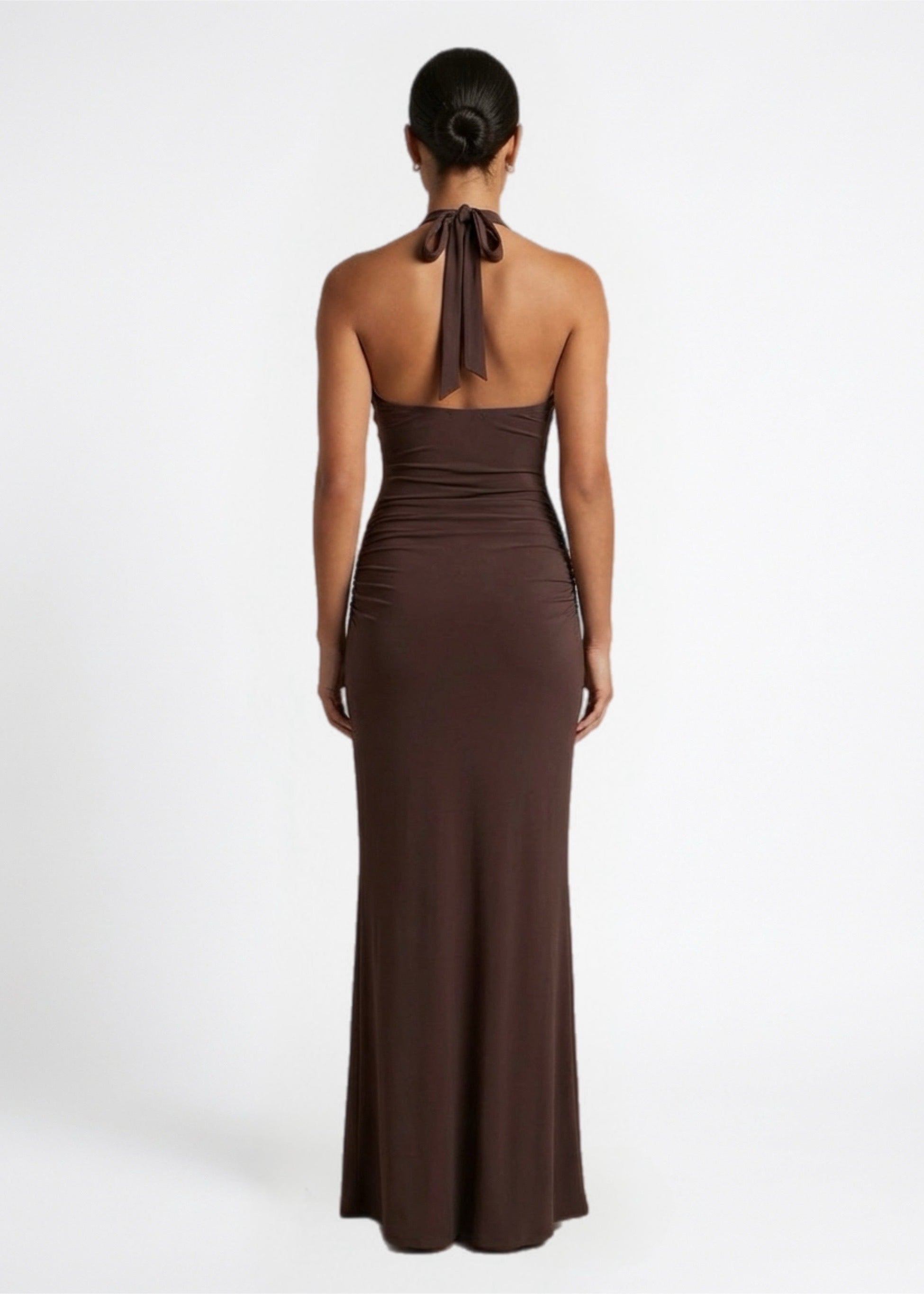 Liberty Maxi Dress, Choc