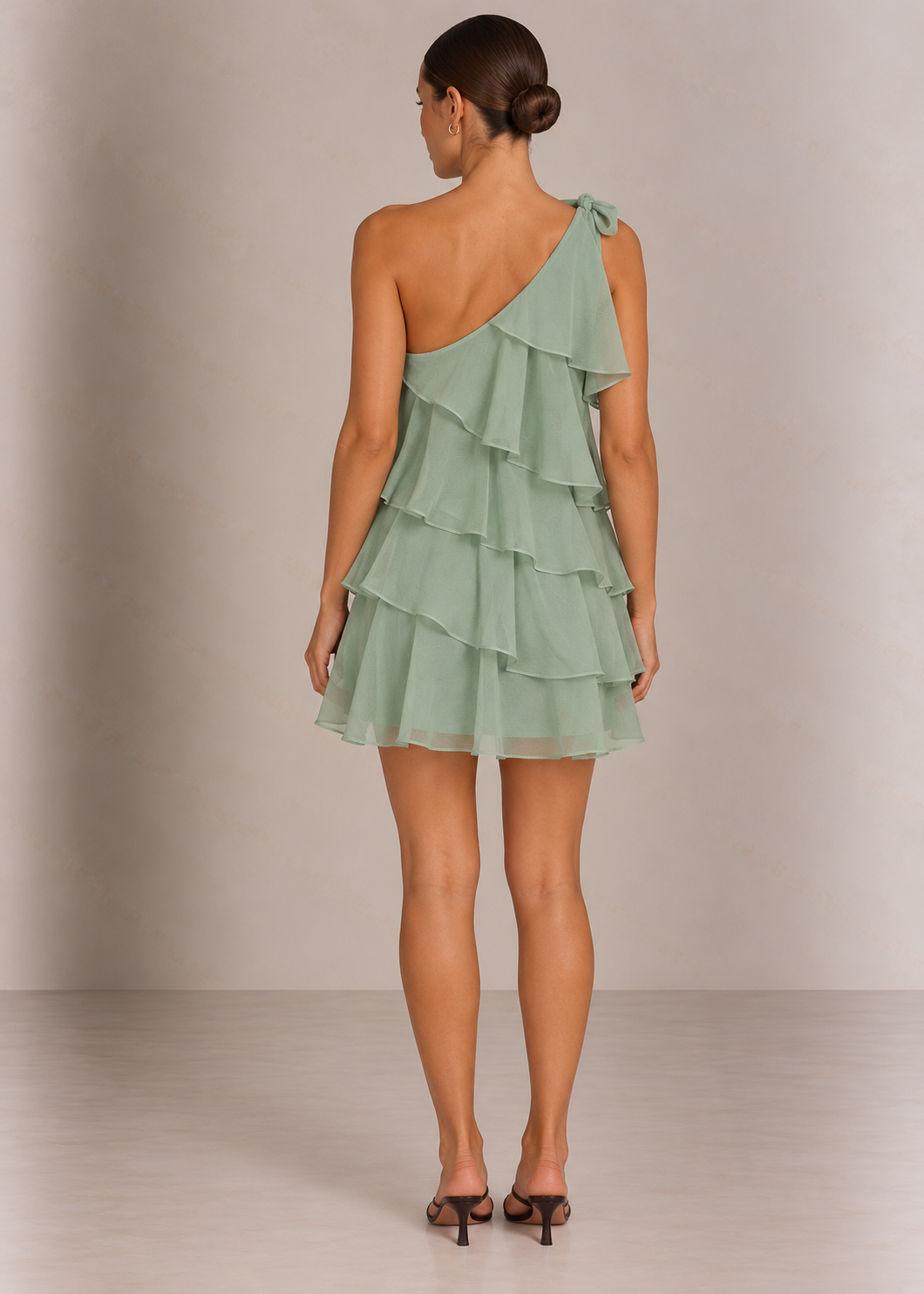 Oriel Mini Dress, Sage