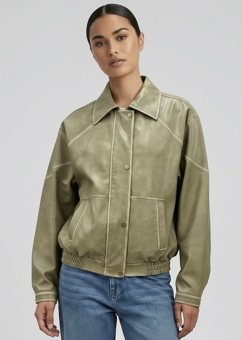 Vinnie Bomber Jacket, Olive