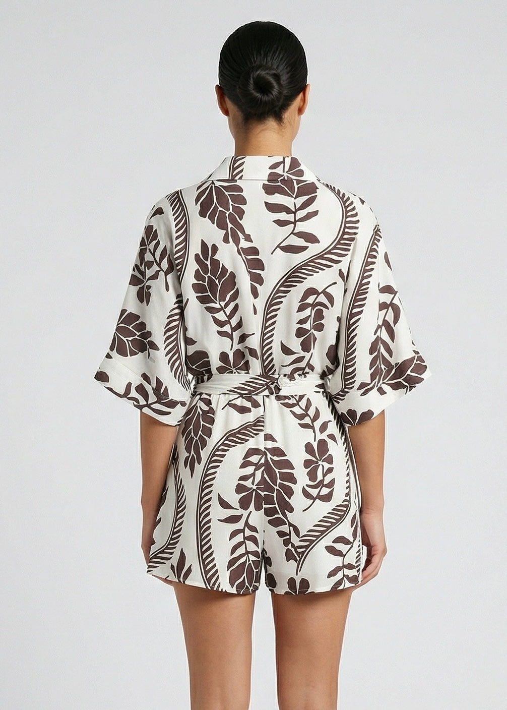 Luxor Playsuit, Wht/Choc