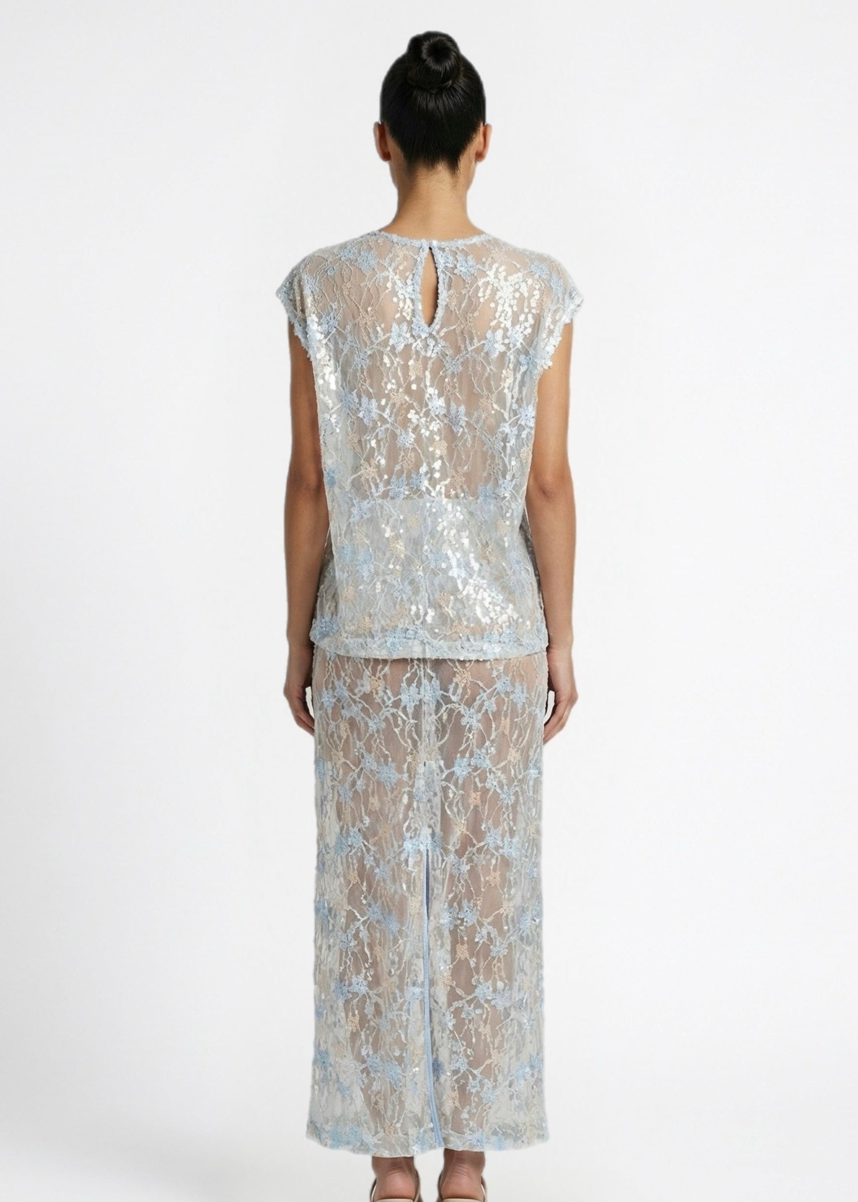 Sudo Sequin Skirt, Silver