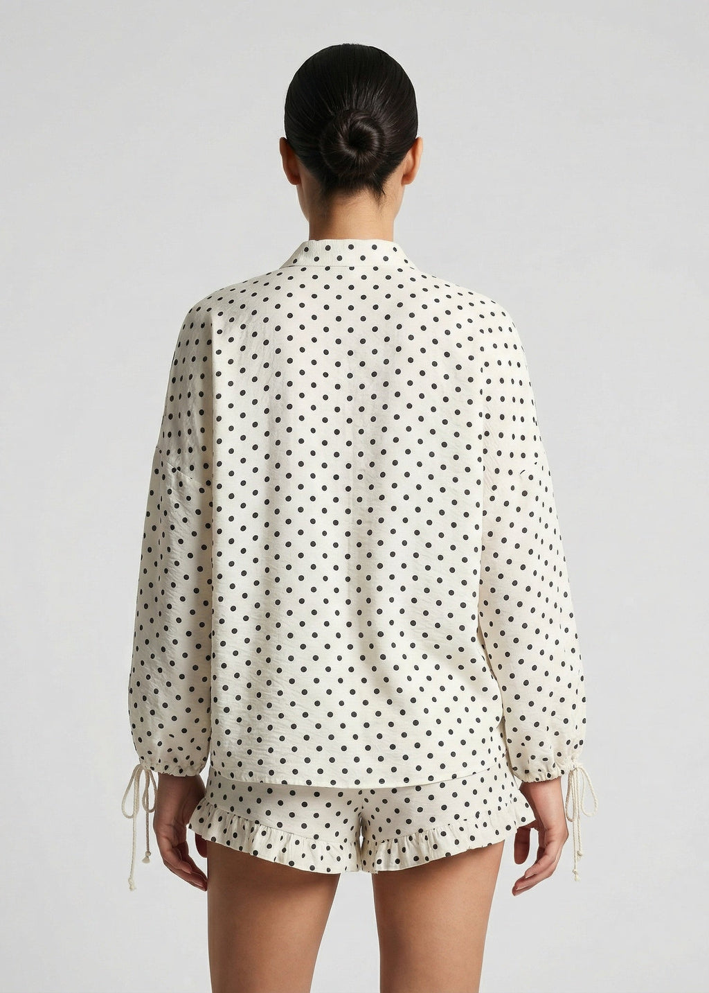 Peyton Polka Short Set, Off White