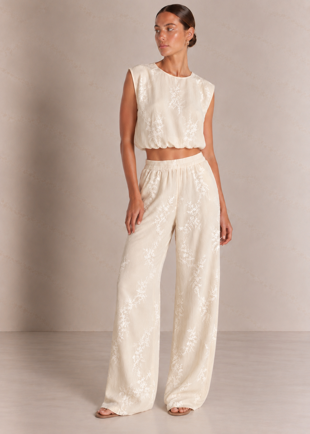 Melody Bubble Top, Cream