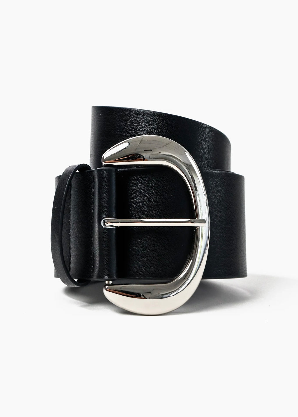 Leni Wide Belt, Black/Silver