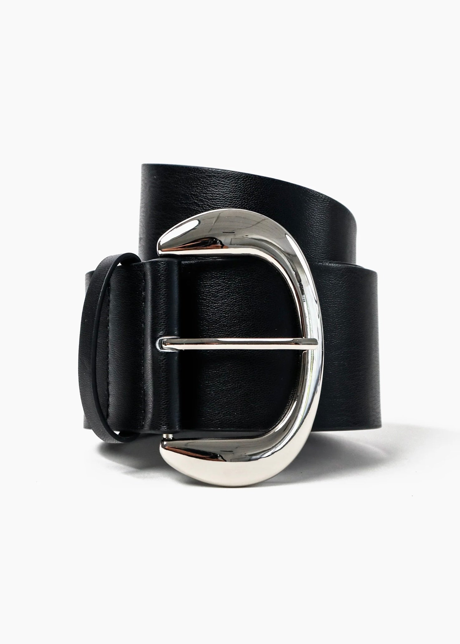 Leni Wide Belt, Black/Silver