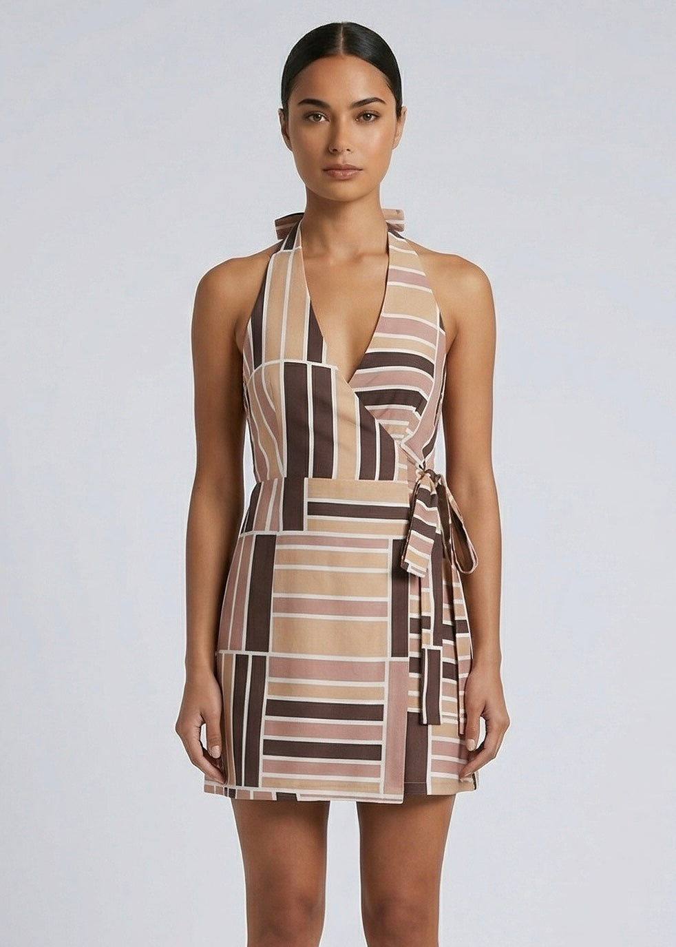 Maize Mini Dress, Mocha/Multi