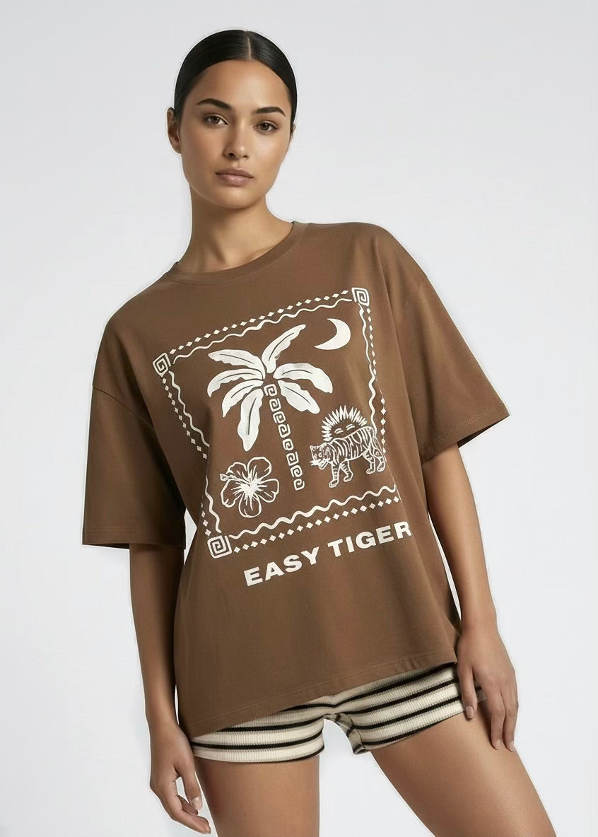 Tiger Tee, Brown