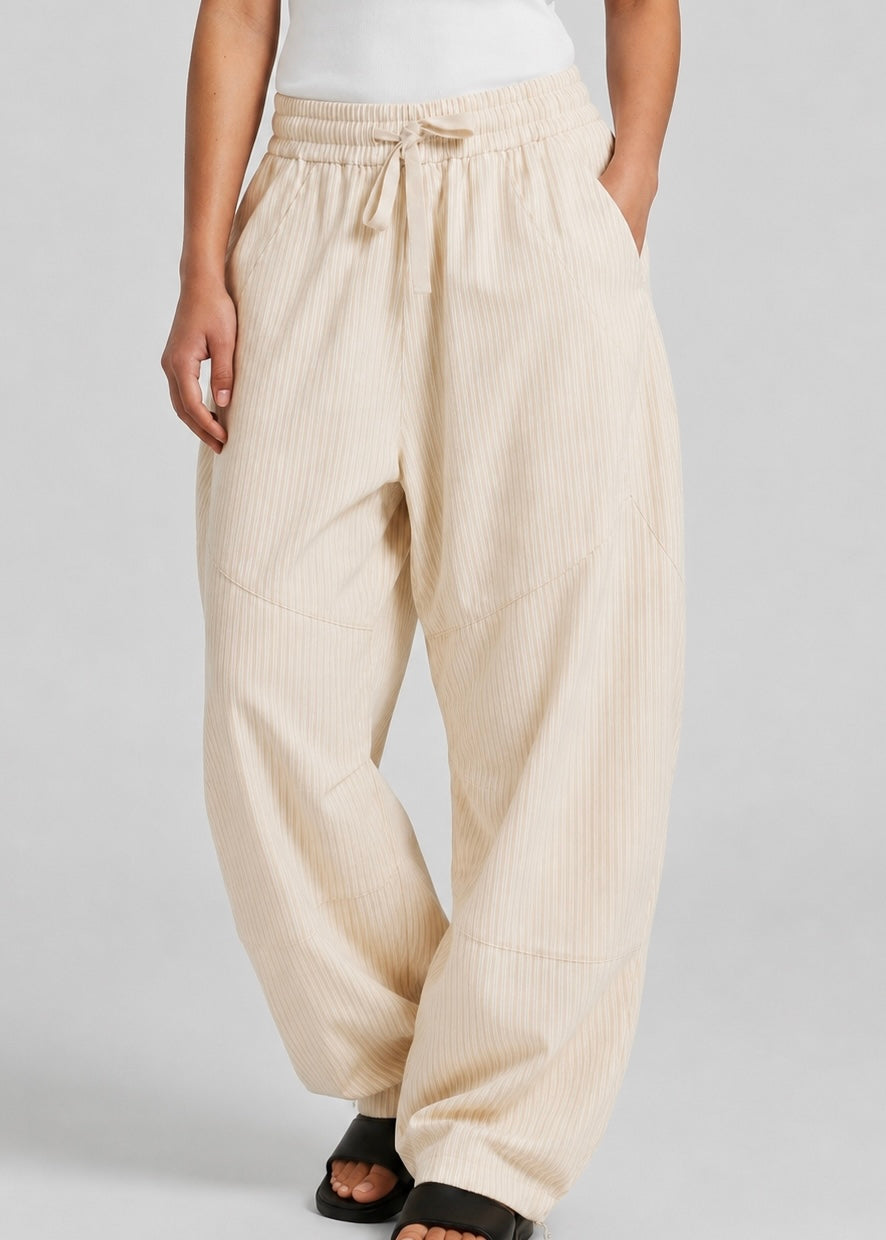 Deni Pant, Cream/Stripe