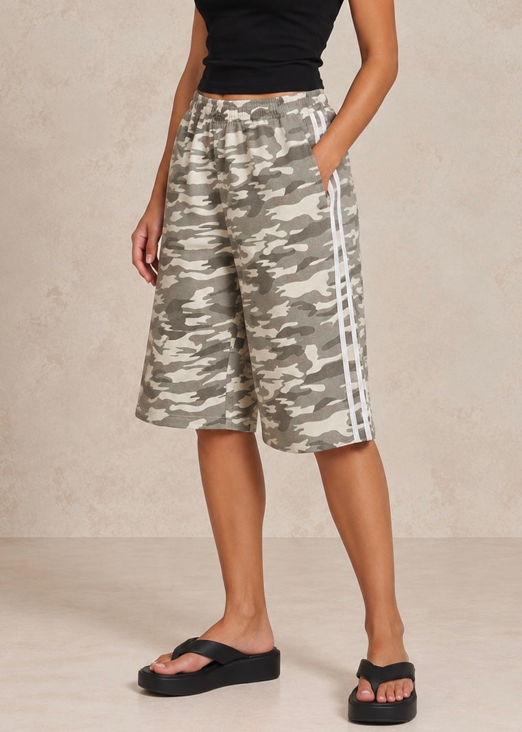 Ranger Jorts, Camo/ White