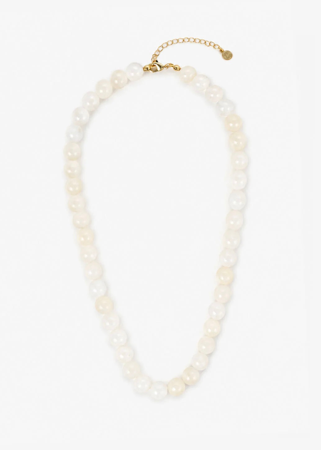 Nell Glass Beaded Necklace, Cream