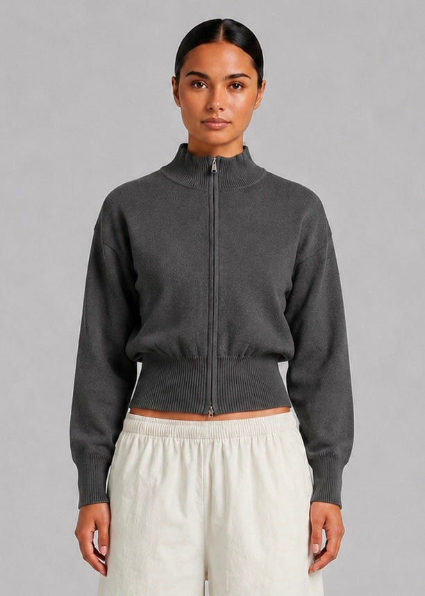 Myrtle Knit Top, Grey