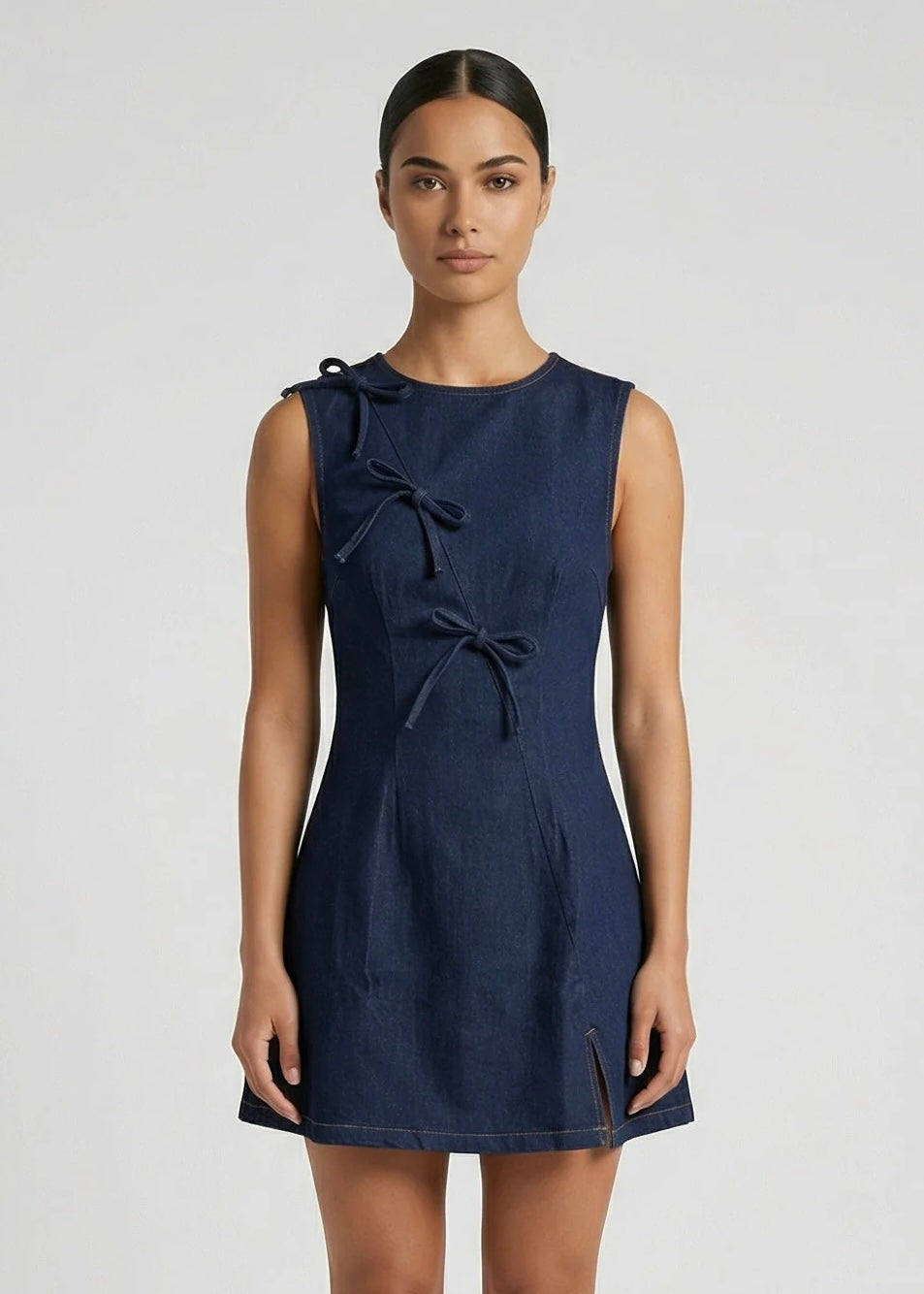 Nell Mini Dress, Dark Denim