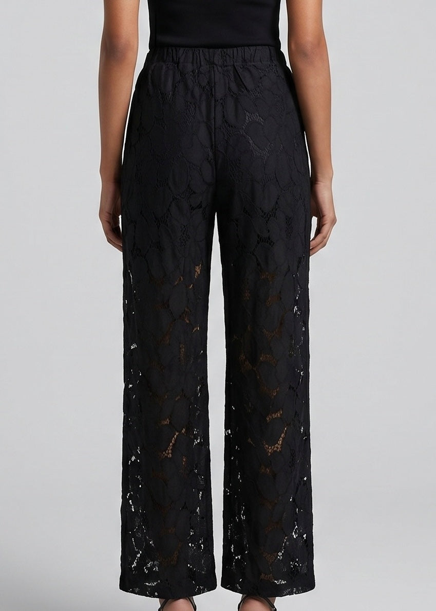 Sersie Lace Pant, Black