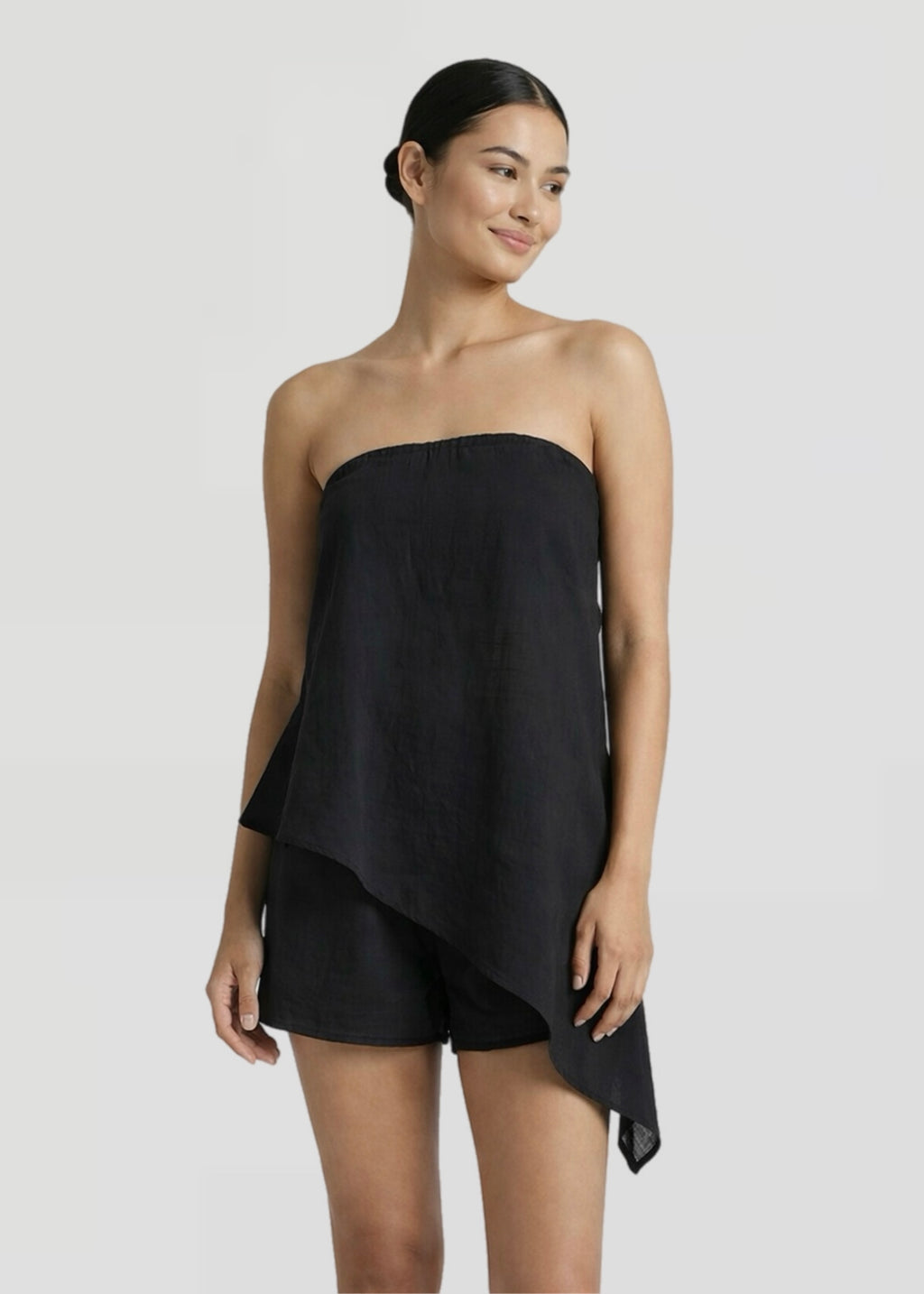 Zars Asym Short Set, Blk