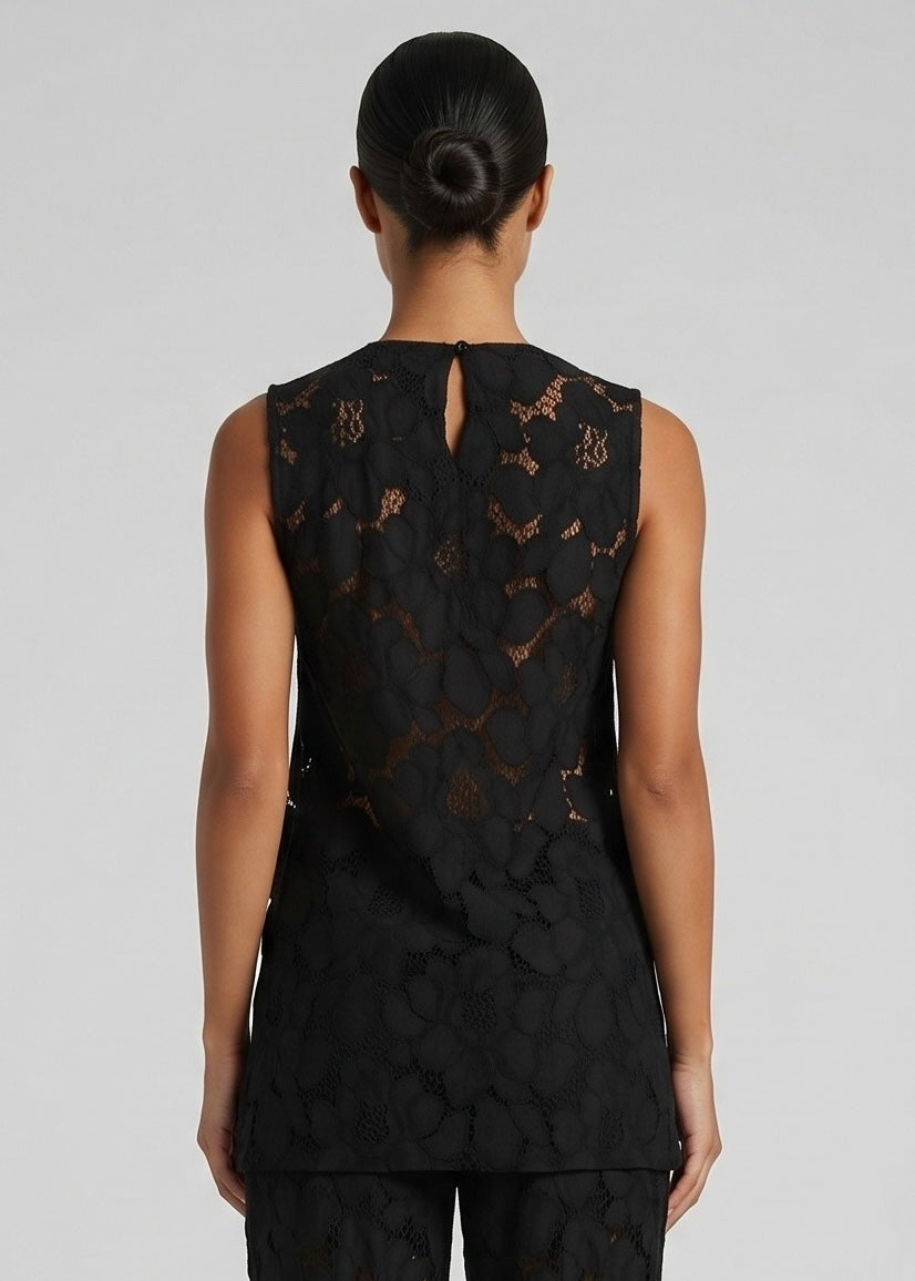 Sersie Lace Top, Black