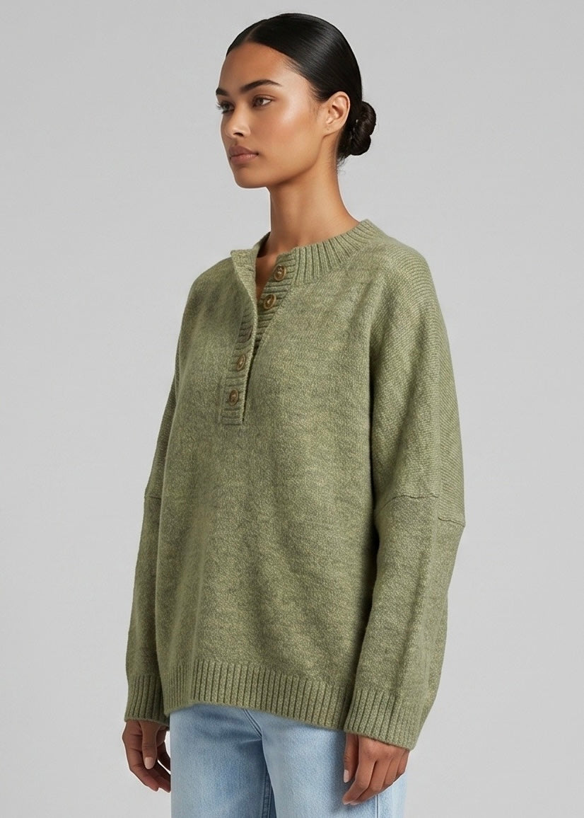 Melba Slouch Knit, Khaki