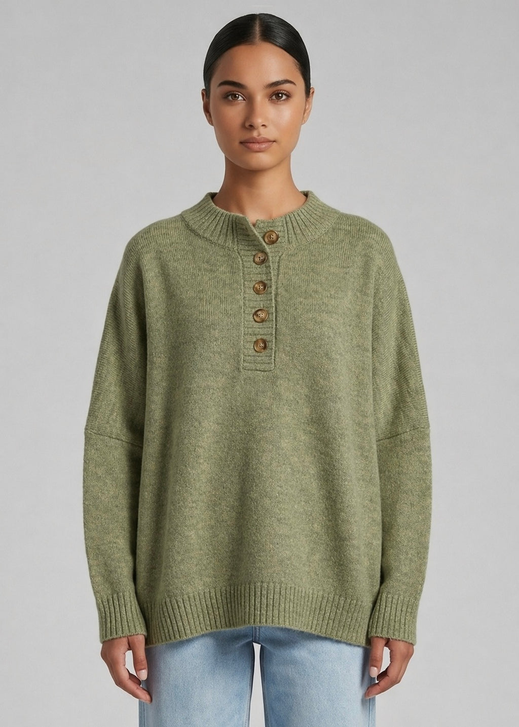Melba Slouch Knit, Khaki