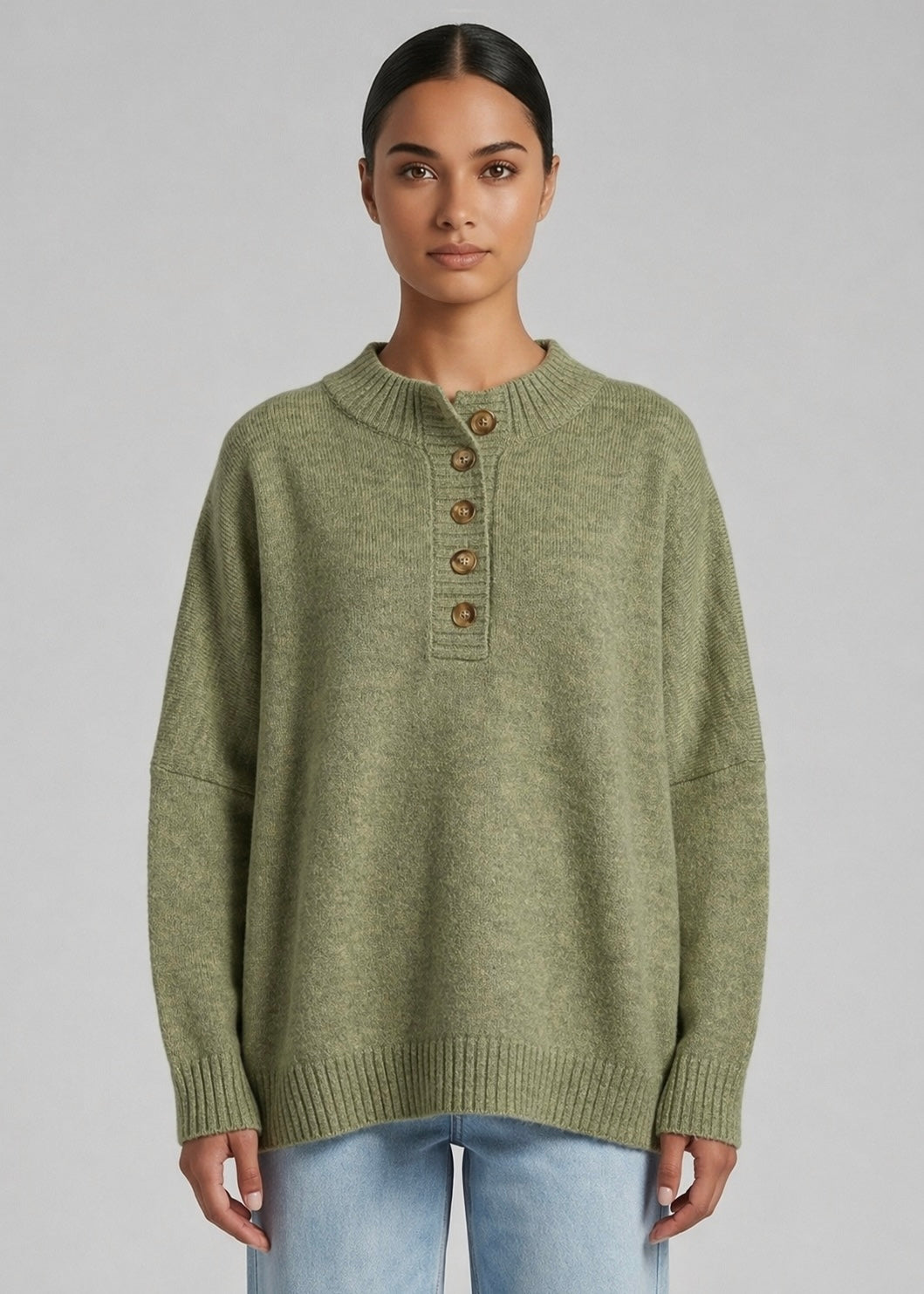 Melba Slouch Knit, Khaki