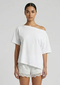 Tate Asym Tee, White