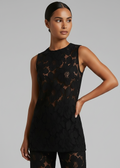 Sersie Lace Top, Black