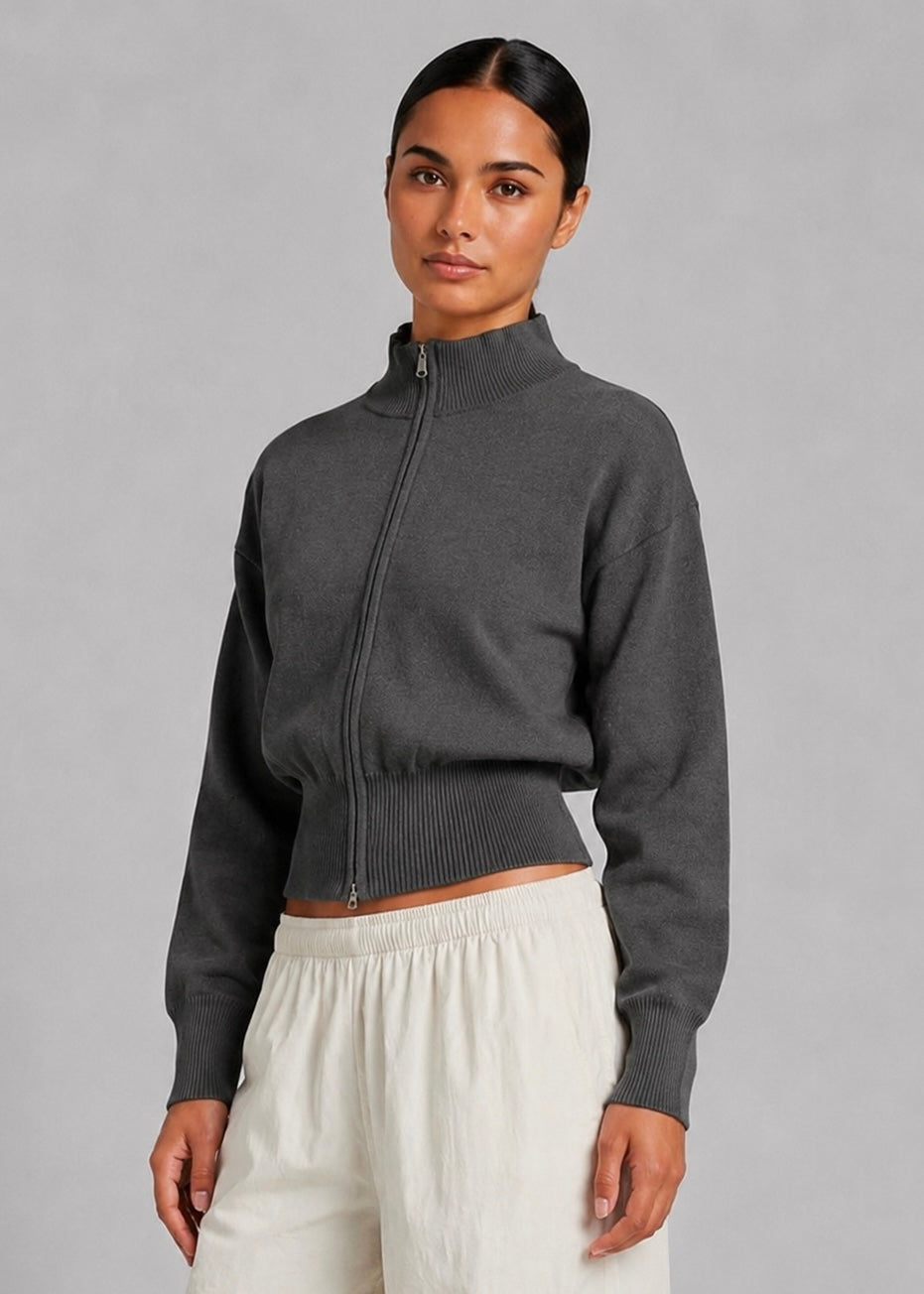Myrtle Knit Top, Grey
