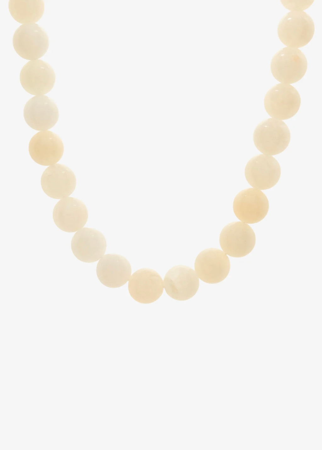 Nell Glass Beaded Necklace, Cream
