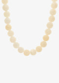 Nell Glass Beaded Necklace, Cream