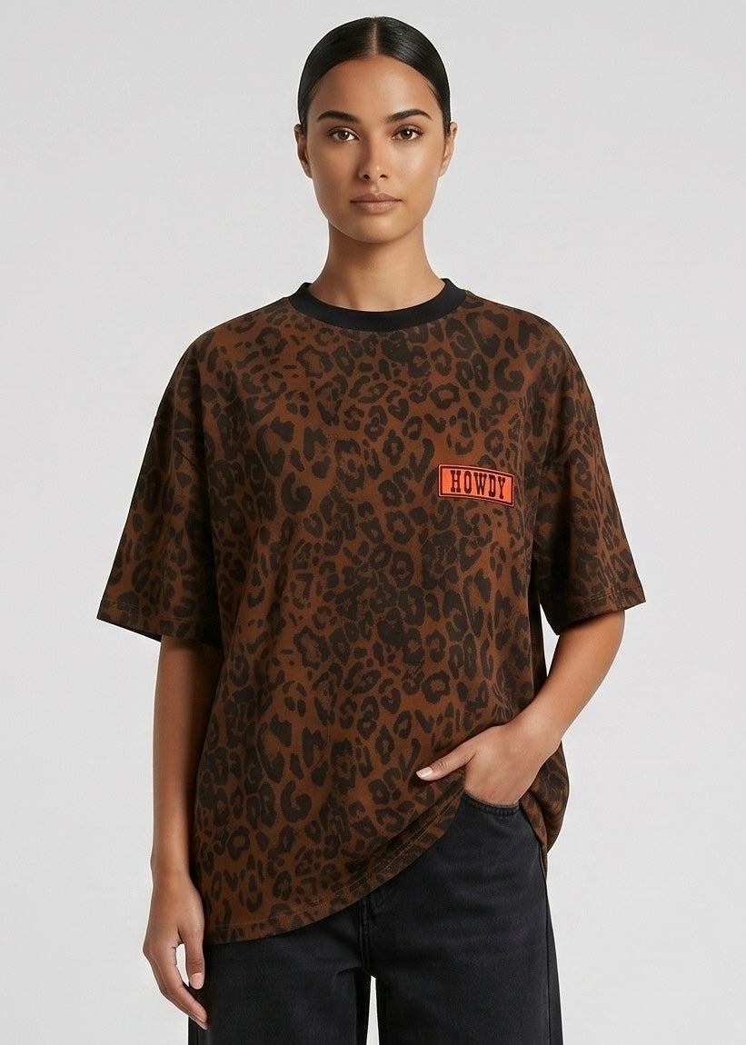 Howdy Tiger Tee, Rust