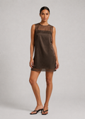 Everly Mini Dress, Choc