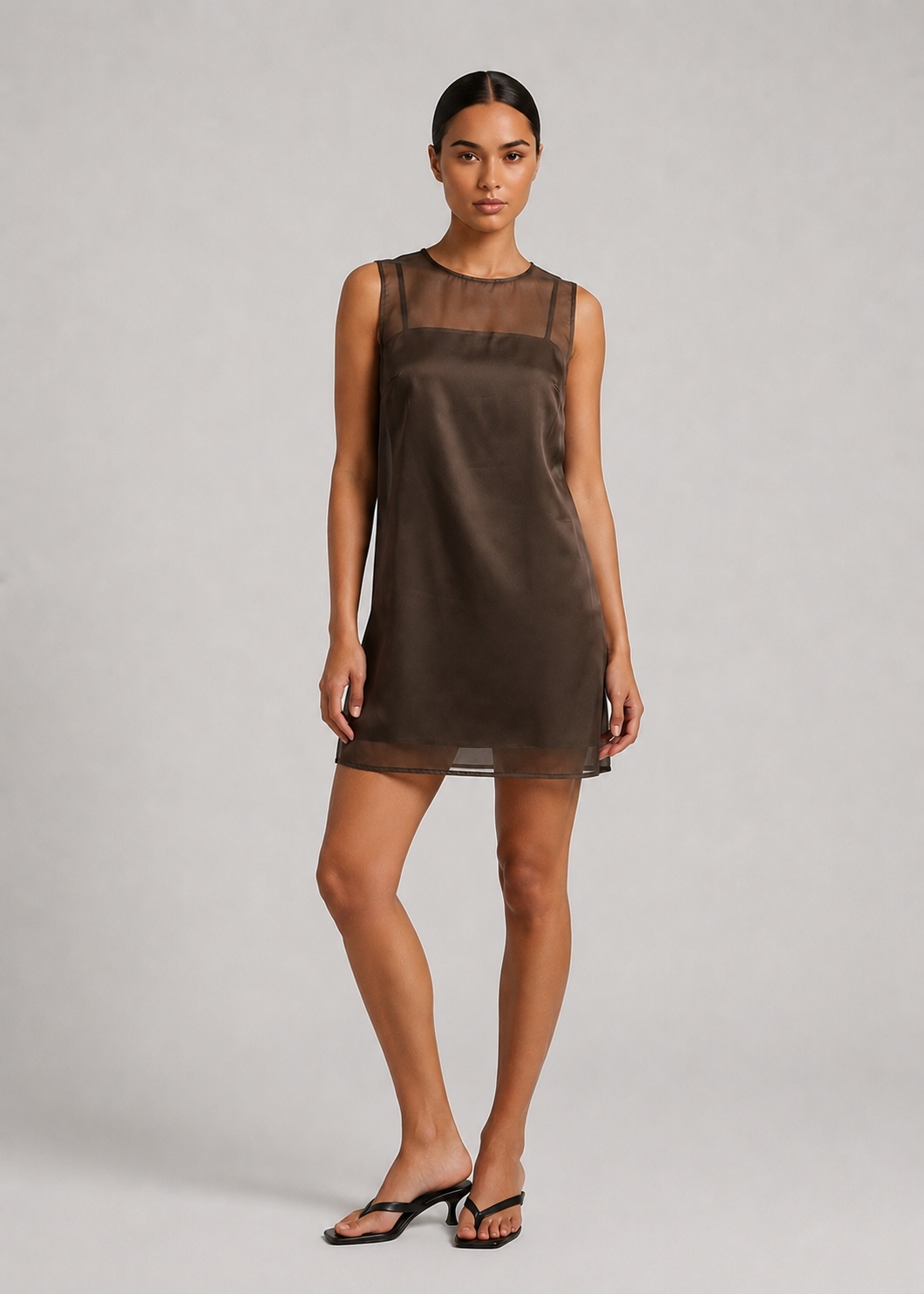 Everly Mini Dress, Choc