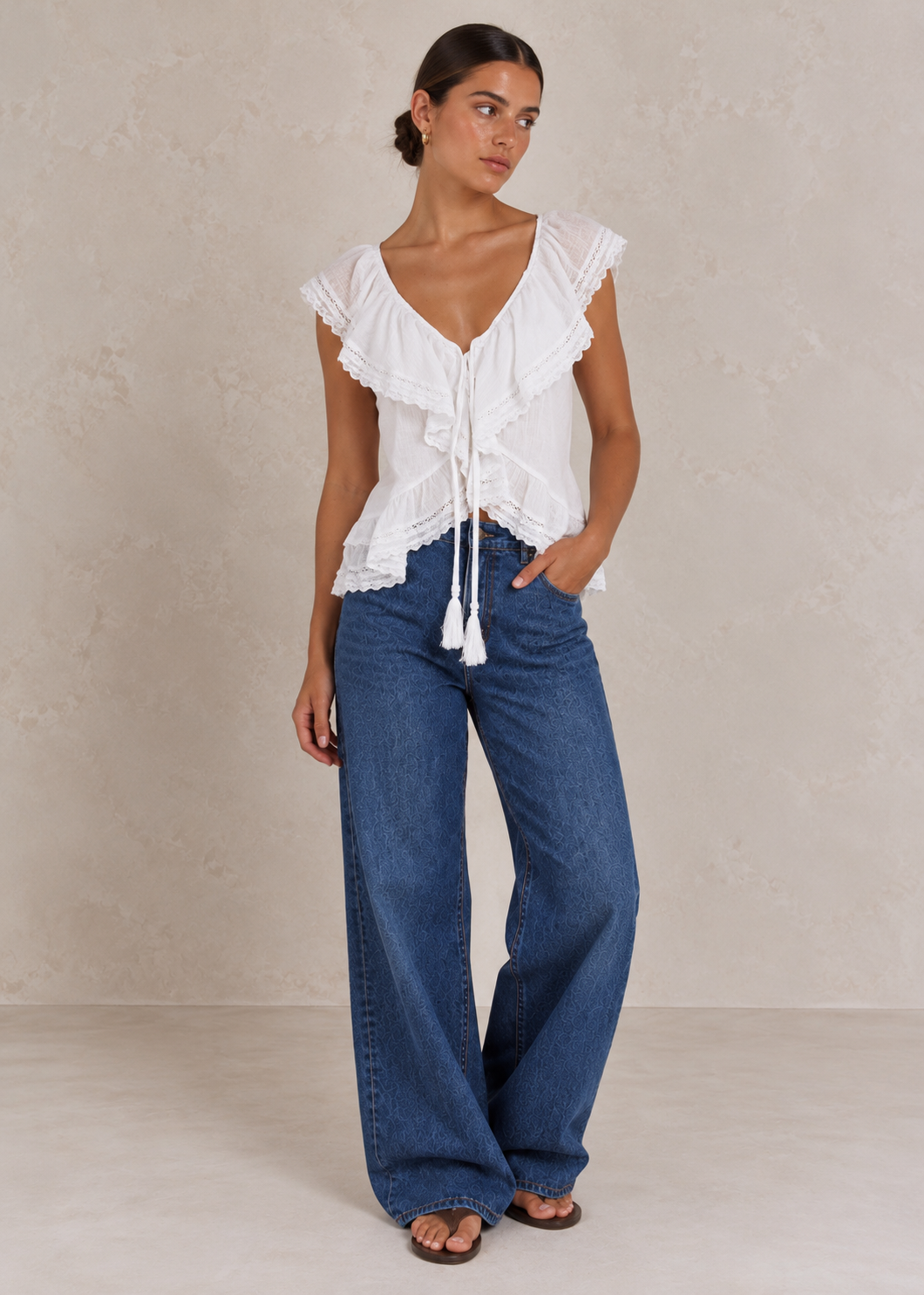 Roma Top, White