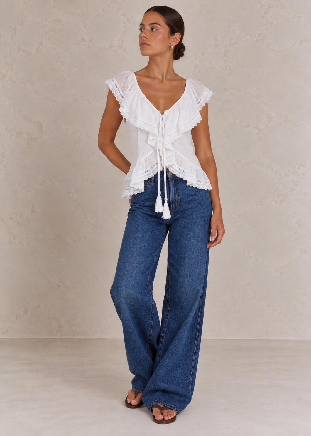 Roma Top, White