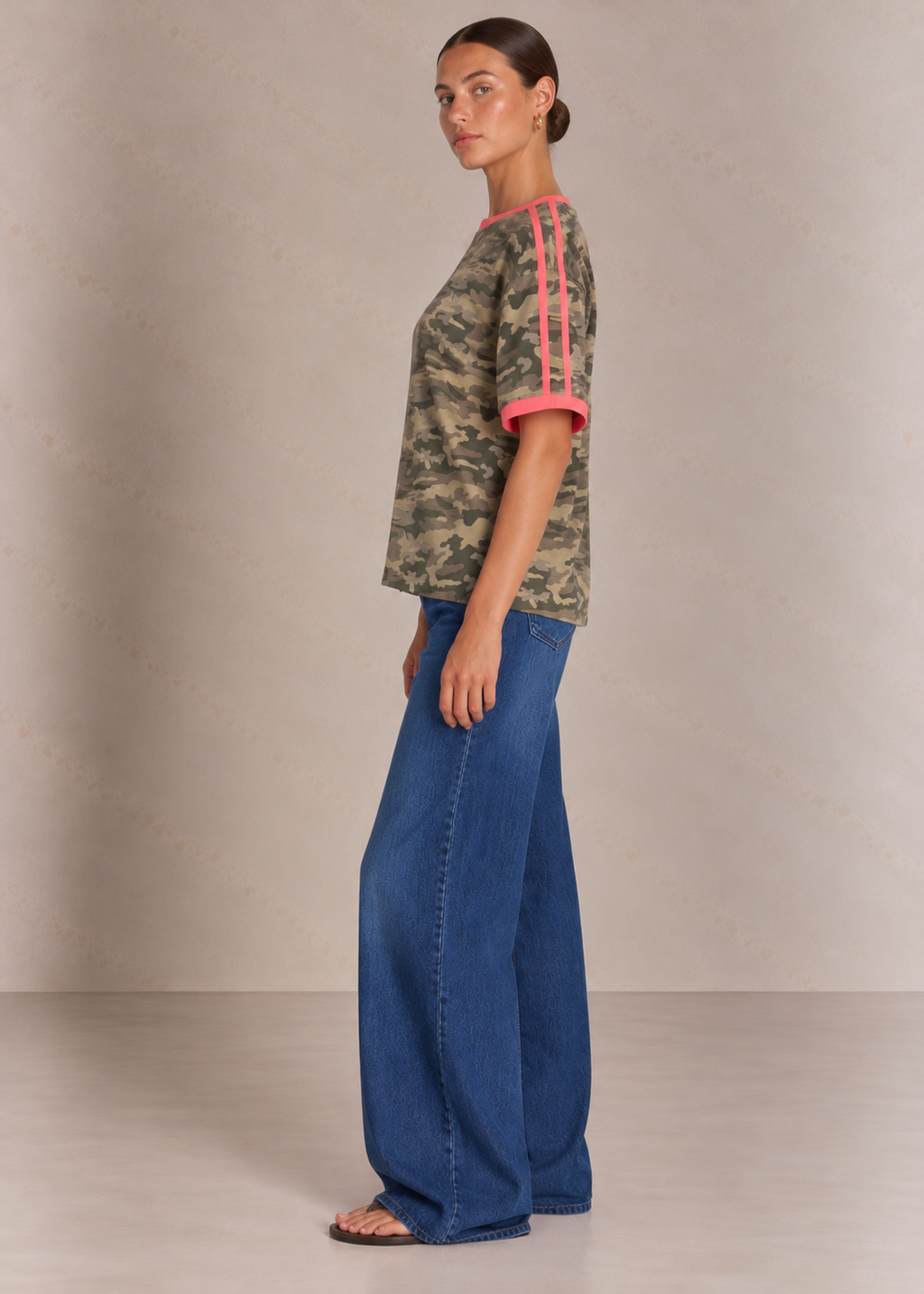 Scout Tee, Camo/Coral