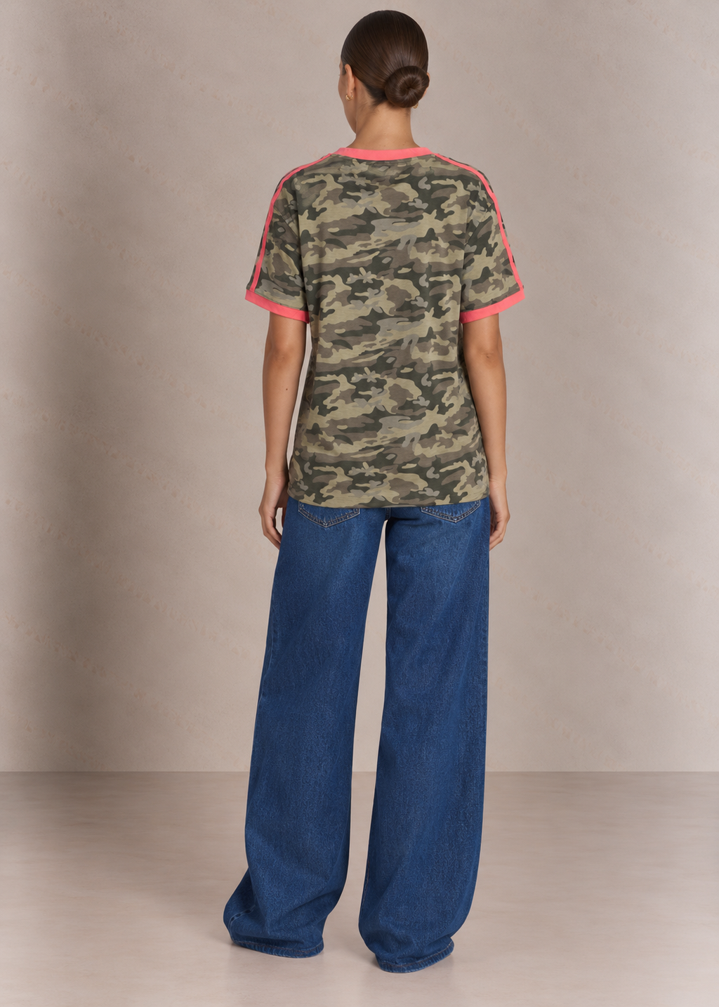 Scout Tee, Camo/Coral