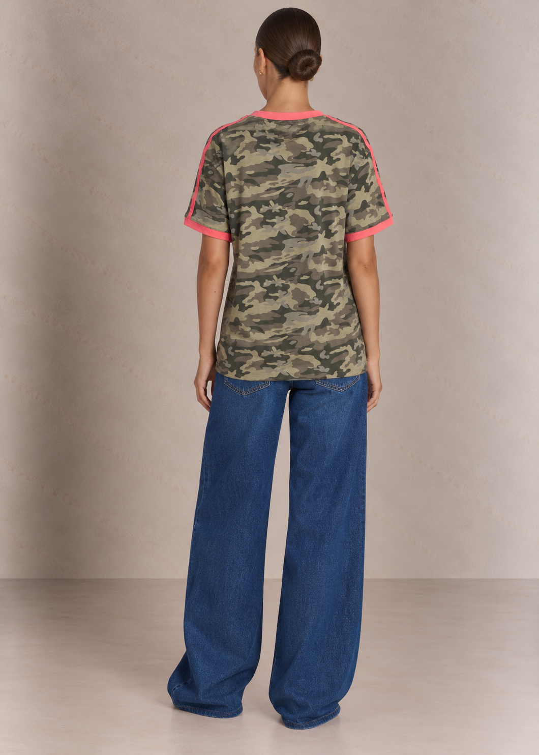 Scout Tee, Camo/Coral