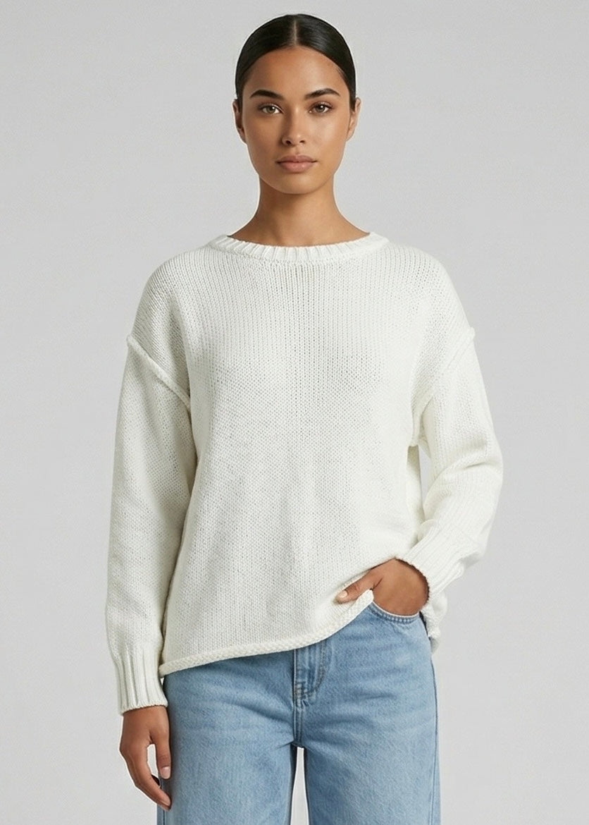 Rache Knit Jumper, Cream