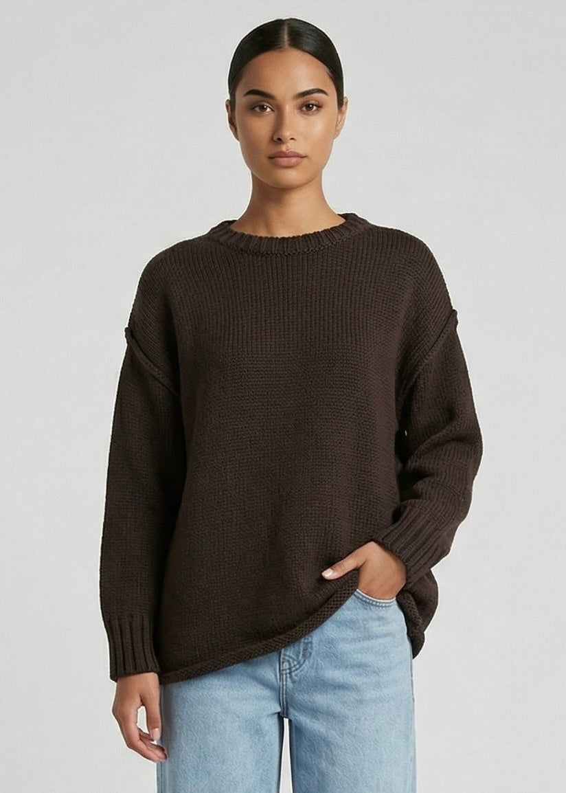 Rache Knit Jumper, Choc