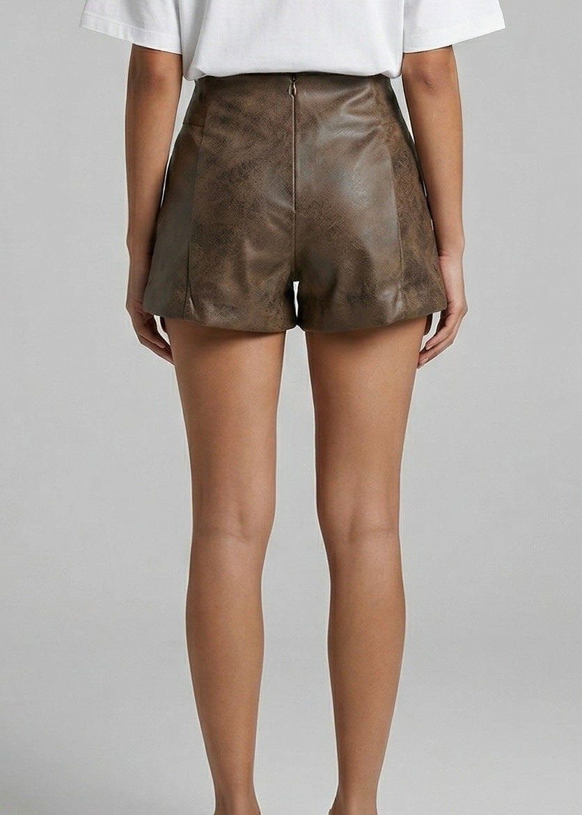 Farro Mini Short, Mottle Brown