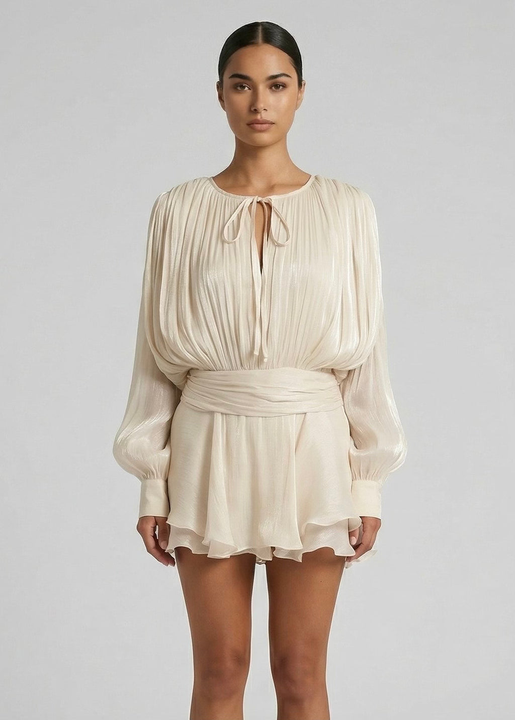 Merrin Mini Romper, Oyster