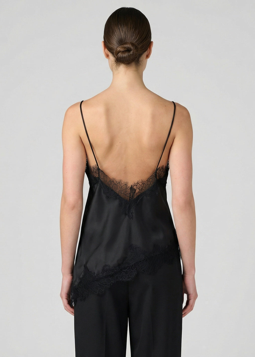 Stellar Asym Lace Top, Black