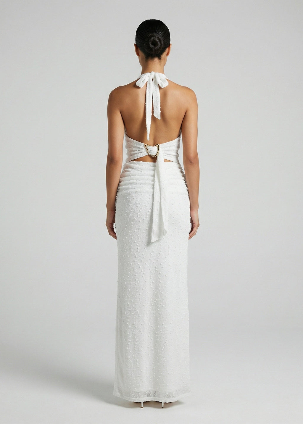 Martini Maxi Skirt Set, White